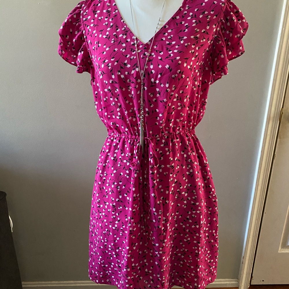 Maison Jules Flutter Sleeve Dress Size M NWT